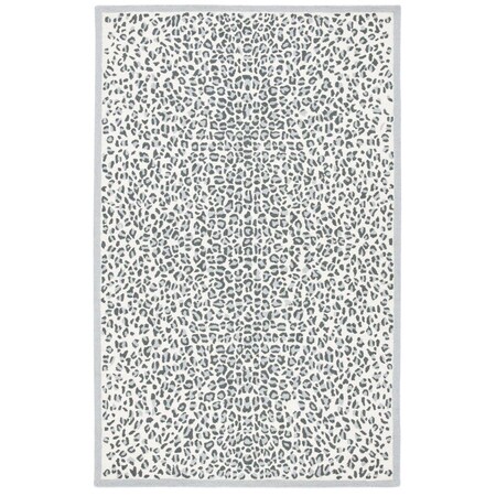 Safavieh 3 x 5 ft. Metro Contemporary Rectangle Area Rug Grey & Ivory MET868F-3